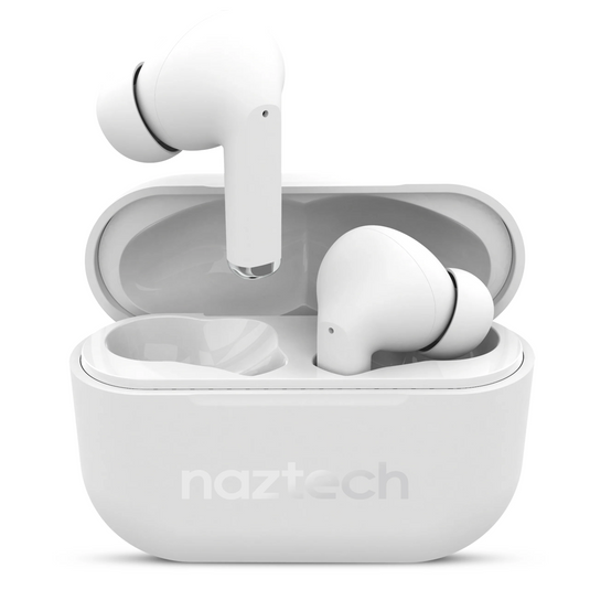 Naztech Xpods PRO TWS with Wireless Charging Case White Universal WHITE