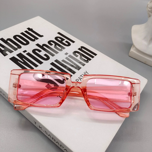 NOVENTOZAZ SQUAREZ FRAME Sunglasses - Transparent Powder Wearable Transparent Powder